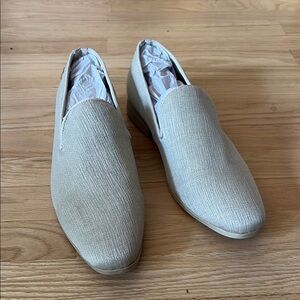 Men's Cream Slip-On Loafers